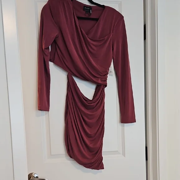 BARDOT  Rosa Ruched Mini Dress Size 8 - Picture 2 of 5